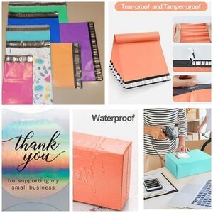 Poly Mailers 50pc Starter Pack w/ 50 Thank you Stickers